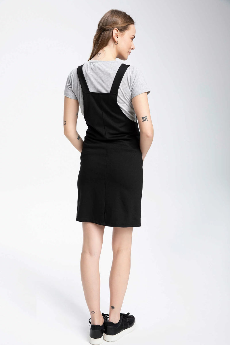 Maternity Pinafore Dress Fashionably Pregnant 